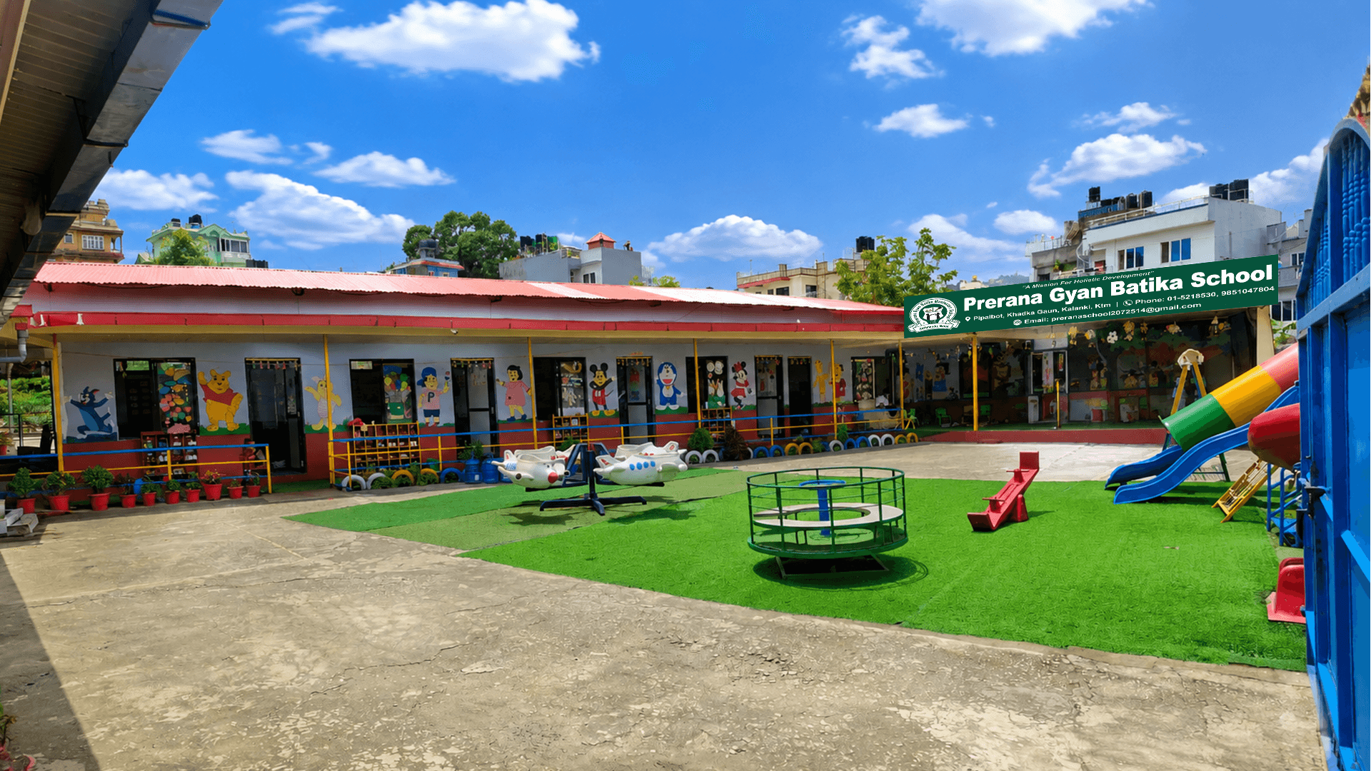 Children learning at Montessori school